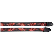 Stagg STE FLAME black - Guitar Strap