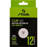 Stiga Cup ABS white, 12 pcs - Table Tennis Balls