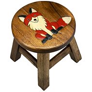 Wooden Children's Stool - FOX - Stool