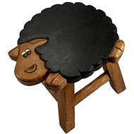 Wooden Children's Stool - BLACK SHEEP - Stool