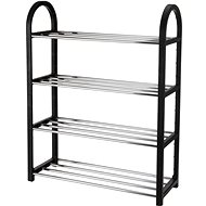 Storagesolutions Shoe rack, 4 levels, black - Shoe Rack