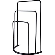 Storagesolutions Towel rail with 3 arms, black, 75 cm - Towel Rack