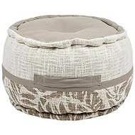 STOF Cotton stool HEMERA, diameter 40 cm, beige - Ottoman