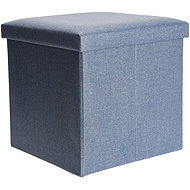 Storagesolutions Stool with storage, 38 × 38 × 38 cm, blue - Ottoman