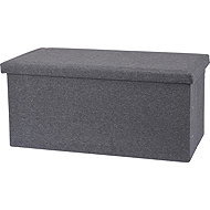 Storagesolutions Bench with storage, 76 × 40 × 38 cm, dark grey - Bench