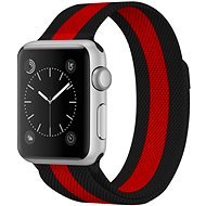 Strapido milánsky ťah na Apple Watch 42/44/45 mm, Čierno červený - Remienok na hodinky