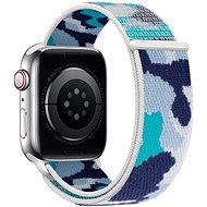 Strapido nylonový CAMO pro Apple Watch 42/44/45 mm Modrá kamufláž - Watch Strap