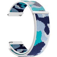 Strapido nylonový CAMO pro Quick release 22 mm Modrá kamufláž - Watch Strap