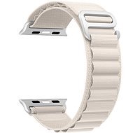 Strapido nylonový se sponou pro Apple Watch 42/44/45 mm Béžový - Watch Strap