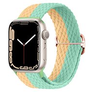 Strapido pletený se sponou pro Apple Watch 38/40/41 mm Žluto mentolový - Watch Strap