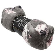 Home Elements Fleece blanket, flowers, 150 × 200 cm - Blanket