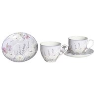 Home Elements Set of two porcelain cups 270 ml with saucers, Lavender - Cup