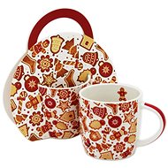 Home Elements Porcelain mug 300 ml, Christmas gingerbread - Mug