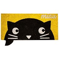 Home Elements Rubber coconut mat Miau - yellow 32 × 68 cm - Doormat