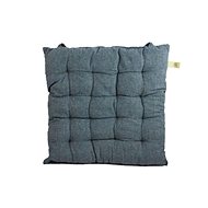 Home Elements Podsedák prošívaný 40 × 40 cm, modro-šedý - Chair Cushion