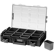 STROXX Storage box XL with transparent lid 582 × 387 × 131 mm, 12 multifunctional compartments - Organiser