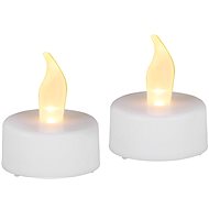 Strend Pro LED tea light, 2 pcs, white, moving flame - LED Candle