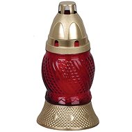 Strend Pro Grave censer, red glass, gold colour - Candle