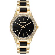 Steve Madden Ladies Round Watch SM/8108BKGPM - Watch