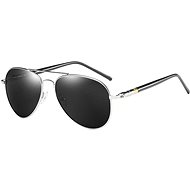 STYLE4 Pilots, polarized, black and silver - Sunglasses