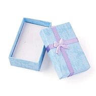 Style 4 Blue with bow for small jewellery set - Small Gift Box