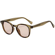 Style4 Solvero Sunglasses – Olive Transparent/Light Brown Lenses - Sunglasses