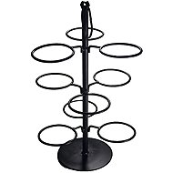 Style Point Presentation Stand for 9 Plates, Black - Stand