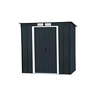 DURAMAX Garden house PENT ROOF ECO, anthracite 176 × 203 × 123 cm - Garden Shed