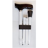 Sundo Folding Support Stick, Height 85-95cm, White - Walking stick