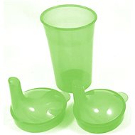 Sundo Mug with two lids and two wide mouthpieces, 250 ml, green - Mug