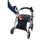 Sundo Wheelchair and walker net with lining, black - Shopping Bag