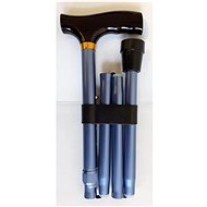 Sundo Folding Support Stick, Height 85-95cm, Matte Blue - Walking stick