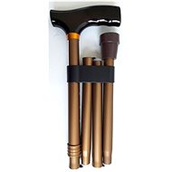Sundo Folding Support Stick, Height 85-95cm, Matte Bronze - Walking stick