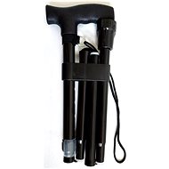 Sundo Folding Support Stick, Height 85-95cm, Black - Walking stick