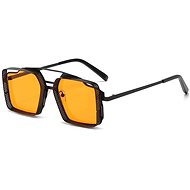 VeyRey Men's Steampunk Bugial Sunglasses, black, uni - Glasses