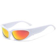 VeyRey Unisex steampunk sports sunglasses, Gezrel, white, uni - Sunglasses