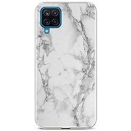 TopQ Cover STYLE Samsung A12 silicone Marble white 58575 - Phone Cover