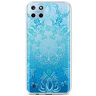 TopQ Cover Realme C25Y silicone Blue Mandala 70587 - Phone Cover