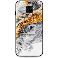 TopQ Cover LUXURY Xiaomi Redmi Note 9 Pro solid Marble grey-gold 50002 - Phone Cover