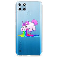 TopQ Cover Realme C25Y silicone Rainbow Splash 70608 - Phone Cover