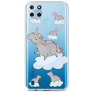 TopQ Cover Realme C25Y silicone Grey Unicorns 70603 - Phone Cover