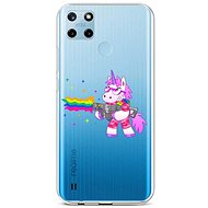 TopQ Cover Realme C25Y silicone Rainbow Gun 70592 - Phone Cover