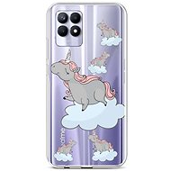 TopQ Cover Realme 8i silicone Grey Unicorns 69843 - Phone Cover
