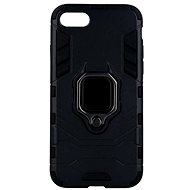 TopQ Cover iPhone SE 2022 durable black with ring 71038 - Phone Cover