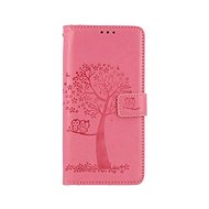 TopQ Case Realme C25Y booklet Pink Owl Tree 70809 - Phone Case