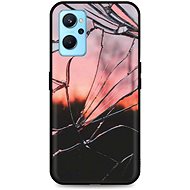 TopQ Cover LUXURY Realme 9i hard Pink Broken 71089 - Phone Cover
