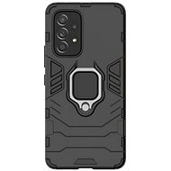 TopQ Cover Samsung A13 durable black with ring 72191 - Phone Cover