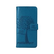 TopQ Xiaomi Redmi Note 11 Pro+ 5G book case Turquoise tree owls 71706 - Phone Case