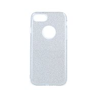 Forcell Cover iPhone 8 glitter silver 71534 - Phone Cover