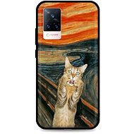 TopQ Cover Vivo V21 5G silicone Scared Cat 72913 - Phone Cover